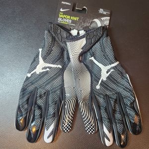 Jordan Vapor Knit Football Gloves sz XXXL New Black/White Sticky Mens